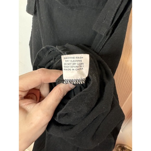 Unbranded Women's Black Lightweight Polyester Slim Hem Overall Size M (6-8) - Picture 7 of 9